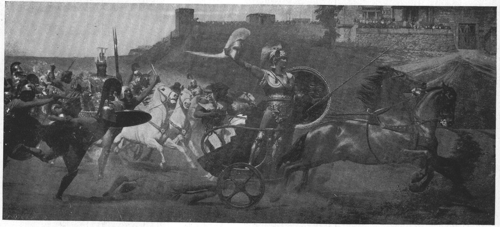 The Triumph of Achilles — a wall painting at the head of the grand staircase
