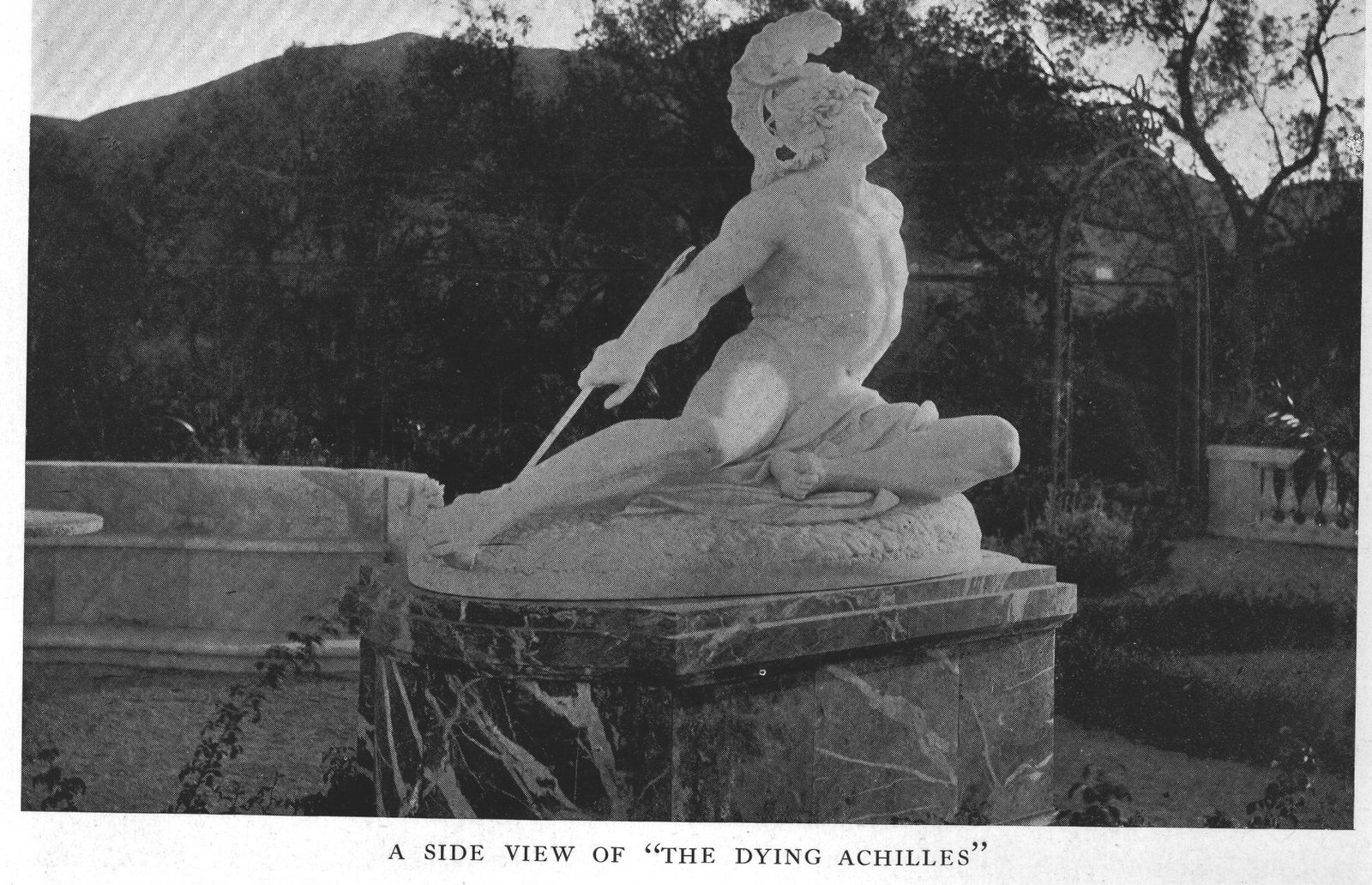 A Side View of "The Dying Achilles"