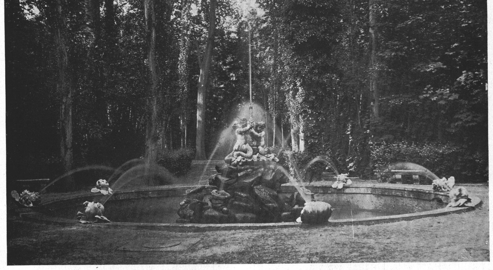 The Fountain of the Swan — In the Garden of the Prince, Aranjuez