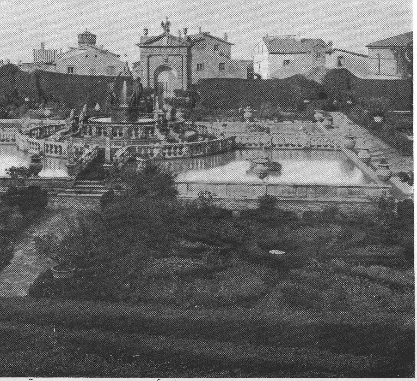 The Parterred Garden from the Terraces — Villa Lante