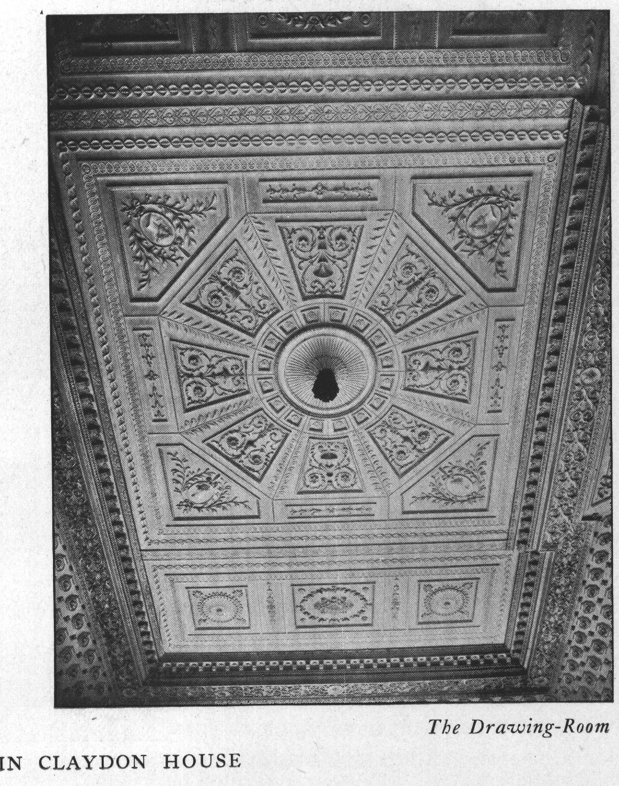 The Drawing-Room — a plaster ceiling in Claydon House