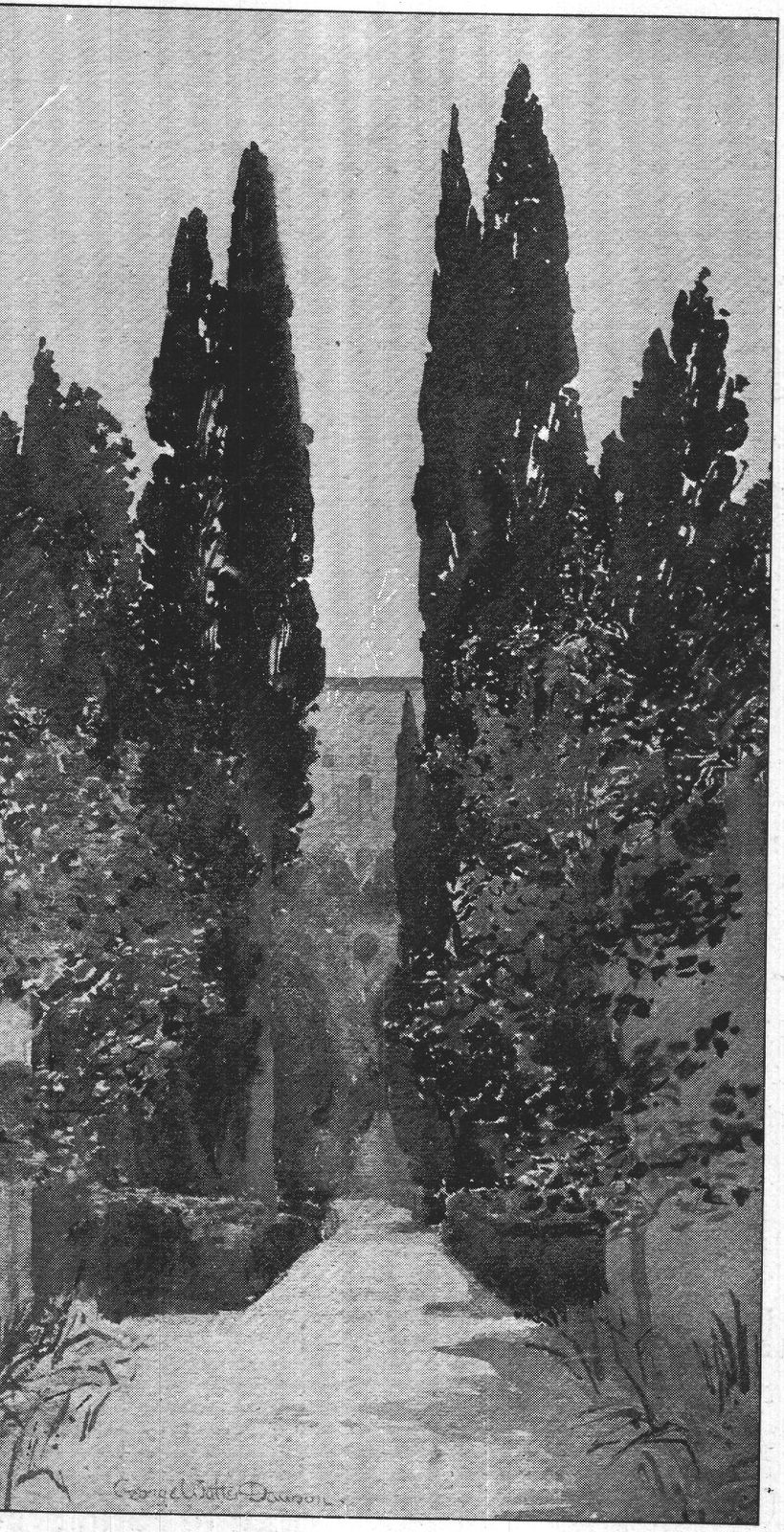 The Main Path — From a water-color by George Walter Dawson