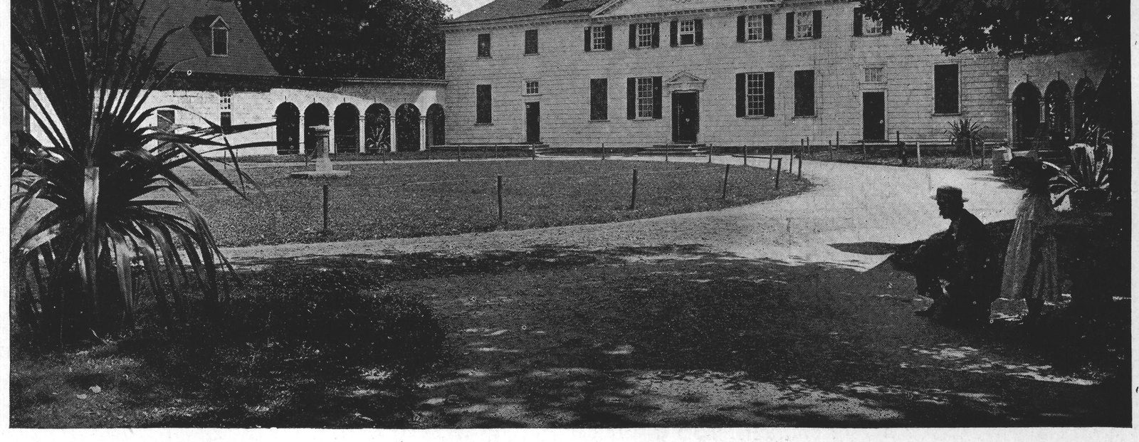 The West Front of the House — Mount Vernon (from the entrance drive)