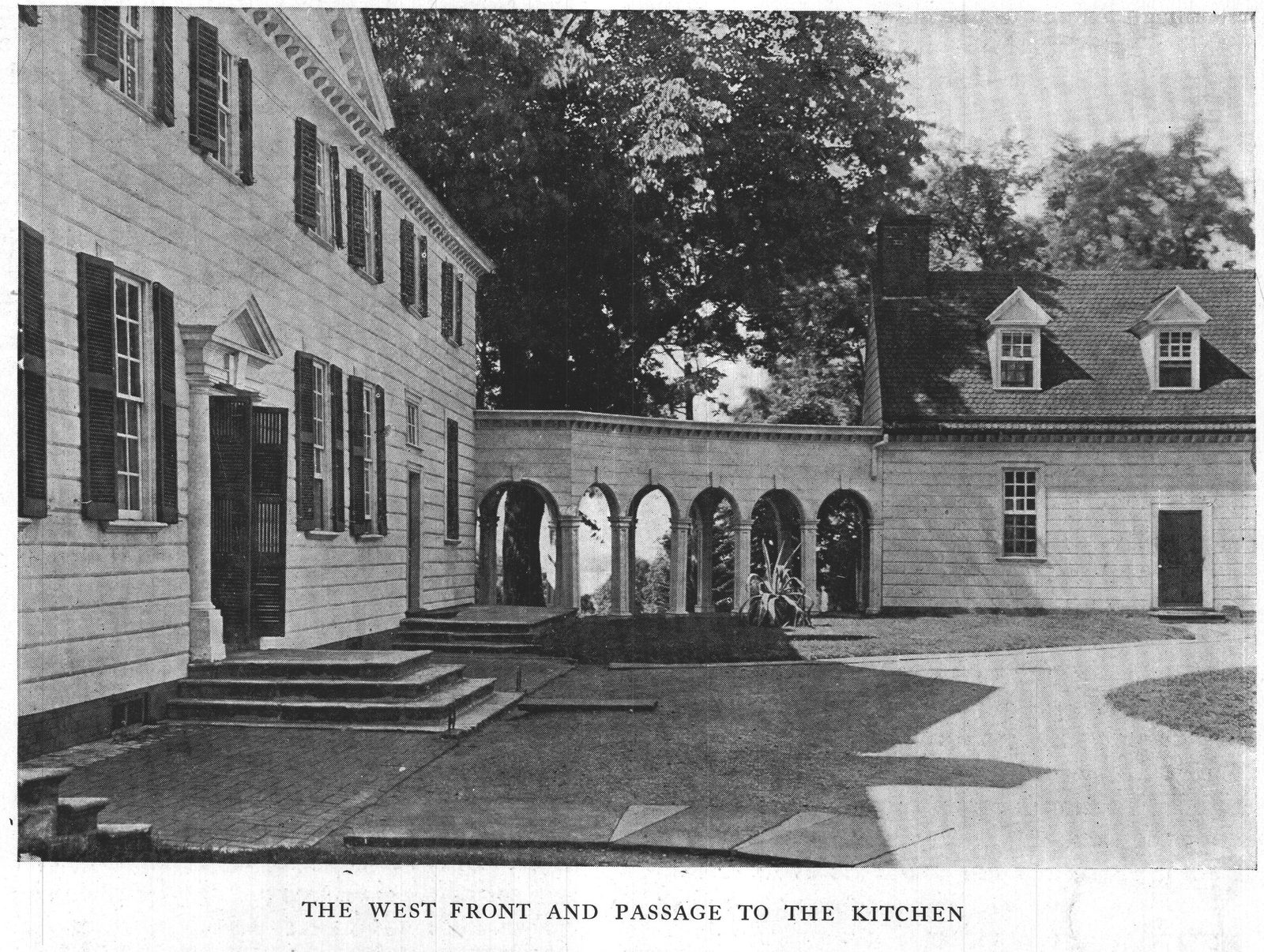 The West Front and Passage to the Kitchen — Mount Vernon
