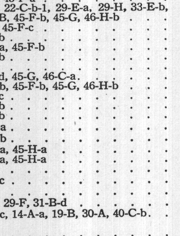 13-B-c, 14-A-a, 19-B, 30-A, 40-C-b.