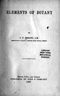 Elements of Botany